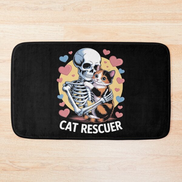 Item preview, Cat Rescue Feral Kittens Homeless Cats TNR Cute Skeleton designed and sold by August4Laughs25.