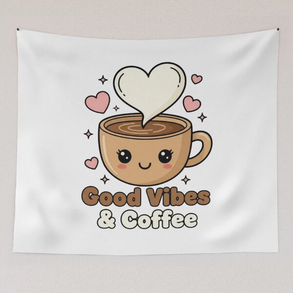 Item preview, Good Vibes & Coffee designed and sold by Teepee Designs.