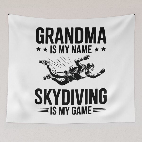 Item preview, Grandma Is My Name Skydiving Is My Game - Skydiver Grandma designed and sold by HellD3vil-Art.