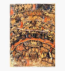 Lámina fotográfica HD Inferno, de Divine Comedy, de Bartolomeo di Fruosino ALTA DEFINICIÓN