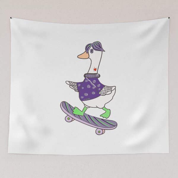 Item preview, Emo Silly goose in mushroom jumper designed and sold by BritishDelights.