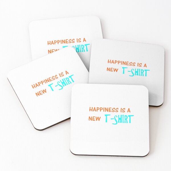Item preview, Happiness Is A New T-Shirt – Funny Positive Quote Design designed and sold by Beautiful art store.
