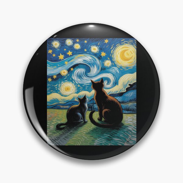 Item preview, Cat Starry Night for Cat Lover Van Gogh Cat Cat Mom Cat Dad designed and sold by August4Laughs25.