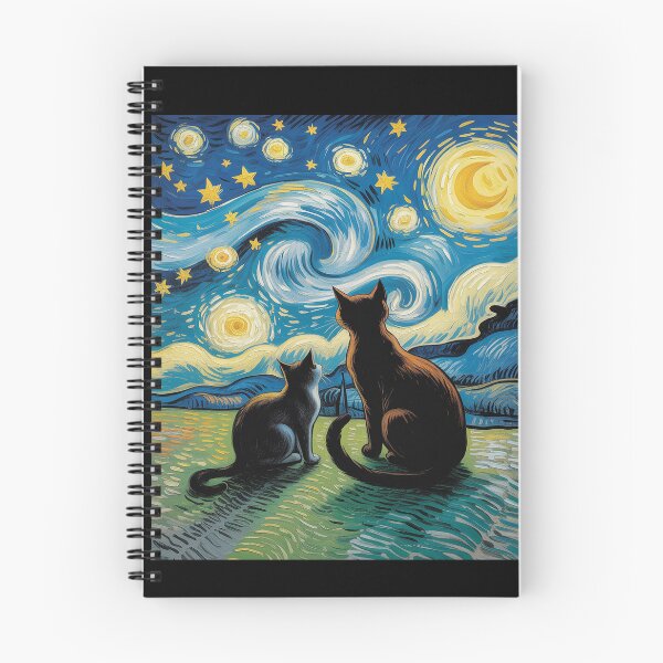 Item preview, Cat Starry Night for Cat Lover Van Gogh Cat Cat Mom Cat Dad designed and sold by August4Laughs25.