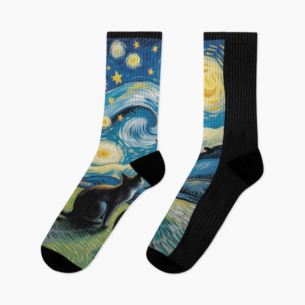 Item preview, Cat Starry Night for Cat Lover Van Gogh Cat Cat Mom Cat Dad designed and sold by August4Laughs25.
