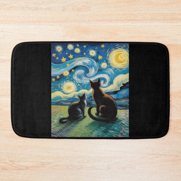 Item preview, Cat Starry Night for Cat Lover Van Gogh Cat Cat Mom Cat Dad designed and sold by August4Laughs25.