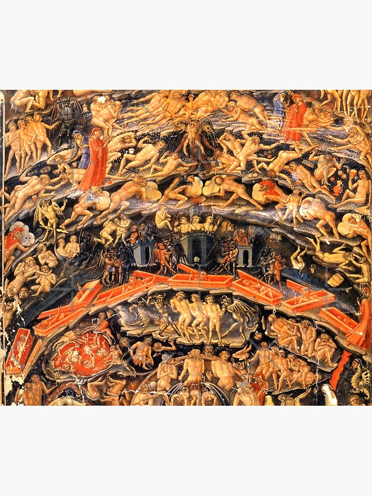 Dantes Inferno Tapestry for Sale by Mengarda