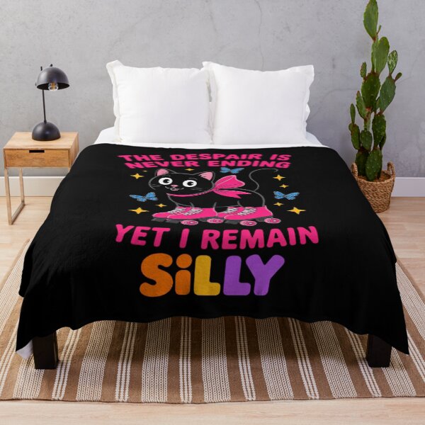 Item preview, Cat The Despair is Never Ending Yet I Remain Silly designed and sold by August4Laughs25.