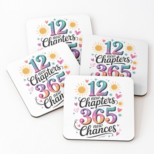 Item preview, 12 New Chapters 365 New Chances New Years 2026 new year Eve Goodbye 2025 Hello 2026 New Years designed and sold by Moon-Ape.