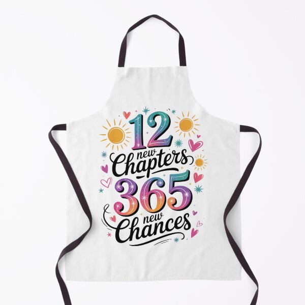 Item preview, 12 New Chapters 365 New Chances New Years 2026 new year Eve Goodbye 2025 Hello 2026 New Years designed and sold by Moon-Ape.