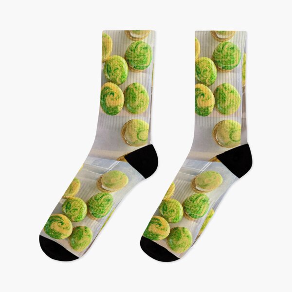 Item preview, Matcha Swirl Macarons designed and sold by TrisaThyme.