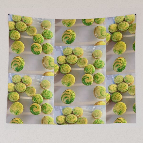 Item preview, Matcha Swirl Macarons designed and sold by TrisaThyme.