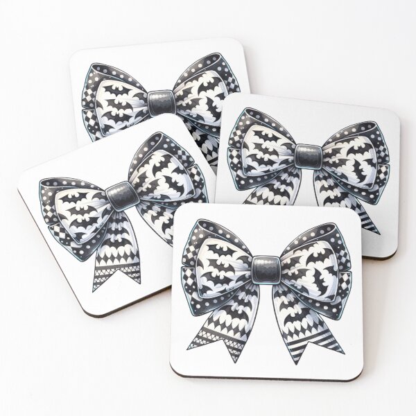 Item preview, Chic Gothic Bat Bow- Black and White Aesthetic Design designed and sold by All About DigiCraft by Fedelina.