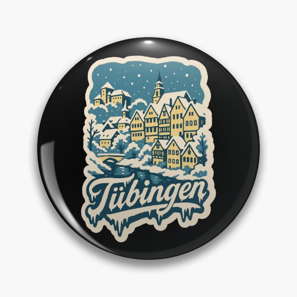 Item preview, Tübingen Winter Illustration Vintage Scene   designed and sold by Boogosh.