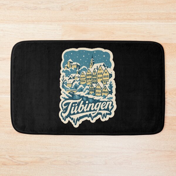 Item preview, Tübingen Winter Illustration Vintage Scene   designed and sold by Boogosh.