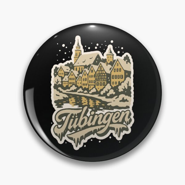 Item preview, Tübingen Baden-Württemberg Winter Scene Vintage Art   designed and sold by Boogosh.