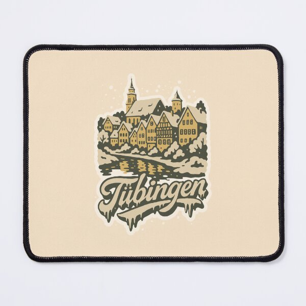 Item preview, Tübingen Baden-Württemberg Winter Scene Vintage Art   designed and sold by Boogosh.
