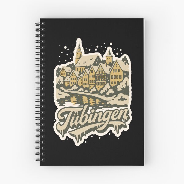 Item preview, Tübingen Baden-Württemberg Winter Scene Vintage Art   designed and sold by Boogosh.