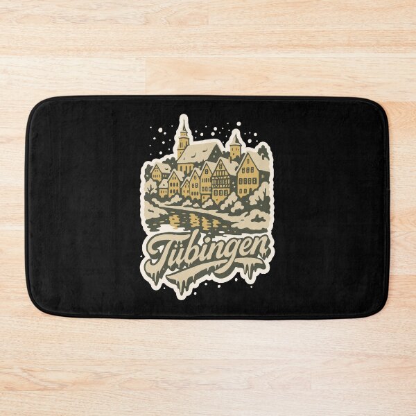 Item preview, Tübingen Baden-Württemberg Winter Scene Vintage Art   designed and sold by Boogosh.