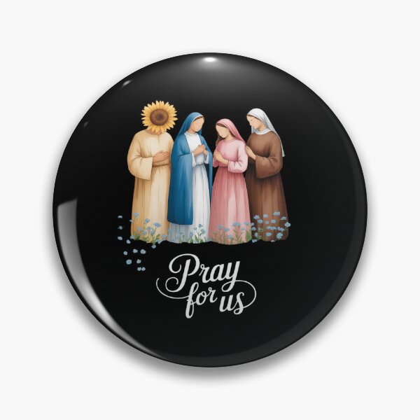 Item preview, Catholic Saints Floral Women Religious Men Women Kids designed and sold by August4Laughs25.