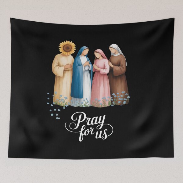 Item preview, Catholic Saints Floral Women Religious Men Women Kids designed and sold by August4Laughs25.