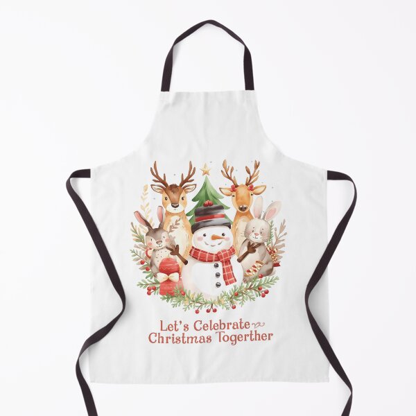 Item preview, colorful watercolor illustration features snowman rabbits deer winter designs Christmas new year celebrations greeting cards designed and sold by PWDigitalArt.