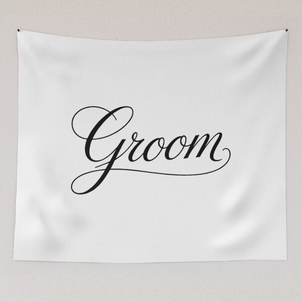 Item preview, Groom Matching Bride & Groom Wedding Getting Ready White designed and sold by HellD3vil-Art.