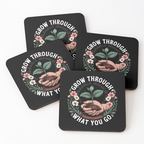 Item preview, Grow Through What You Go Through Mental Health Self-Care designed and sold by HellD3vil-Art.