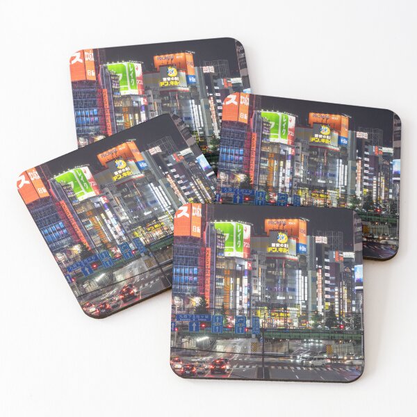 Item preview, Night view of Shinjuku shopping district in Tokyo, Japan designed and sold by WorldScenery.