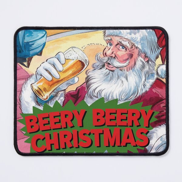 Item preview, Beery Beer Christmas - Comic Style Watercolor Portrait Santa designed and sold by Vicky021.