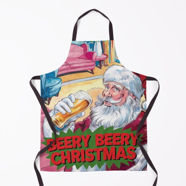 Item preview, Beery Beer Christmas - Comic Style Watercolor Portrait Santa designed and sold by Vicky021.