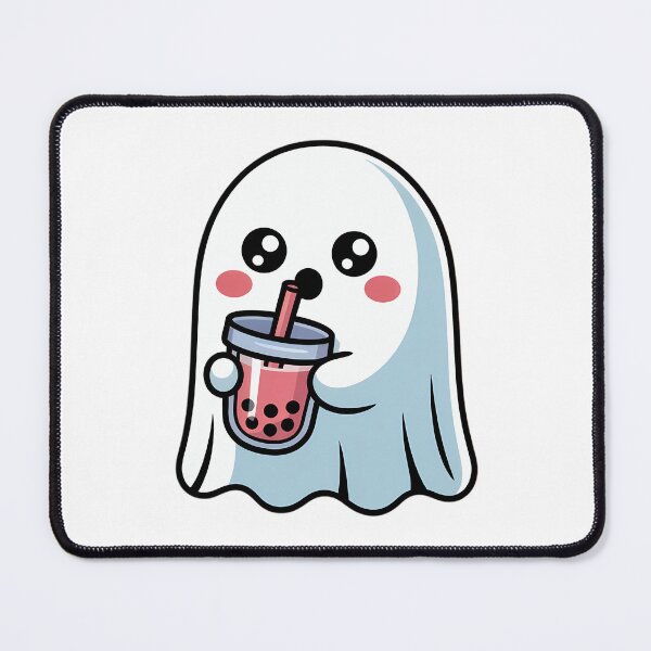 Item preview, Cute Ghost Drinking Bubble Tea Spooky Season designed and sold by Moon-Ape.
