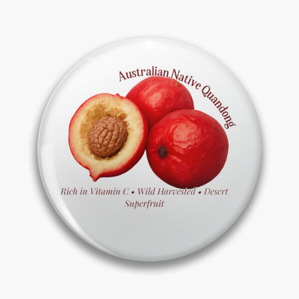 Item preview, Quandong Fruit Illustration, Australian Native Art designed and sold by CottonandQuill.