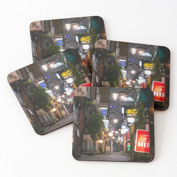 Item preview, The Golden Gai bar street in Tokyo at night designed and sold by WorldScenery.