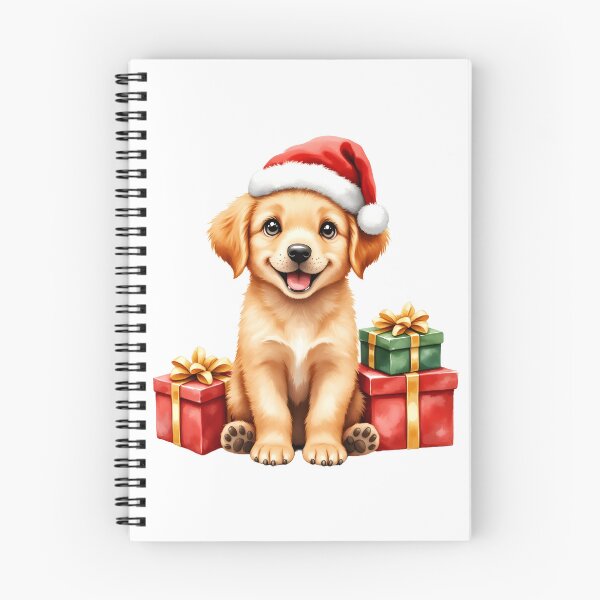Aperçu de l'œuvre Le premier Noël d'un chiot mignon créée et vendue par BDLdesigns.