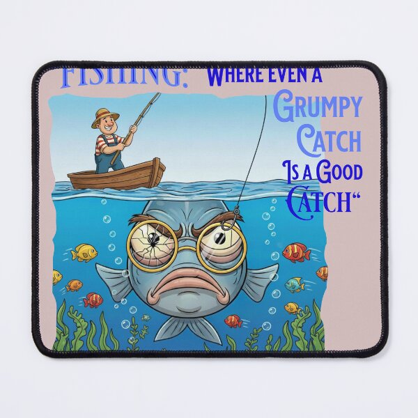Item preview, Fishing Disaster - Grumpy Catch designed and sold by DitasGabs.