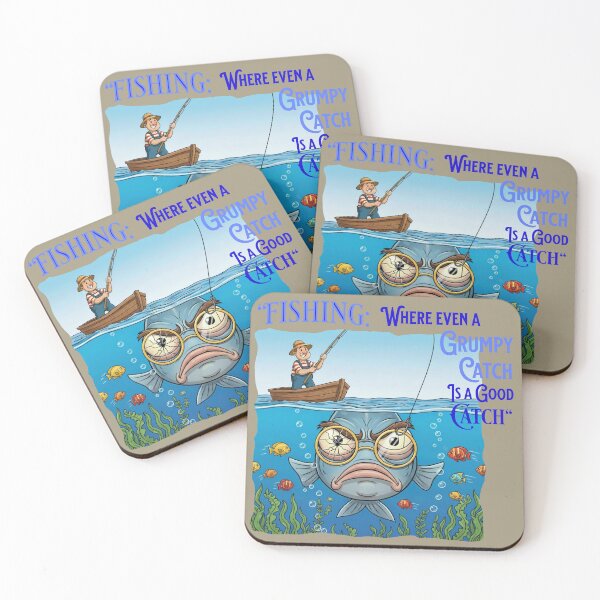 Item preview, Fishing Disaster - Grumpy Catch designed and sold by DitasGabs.