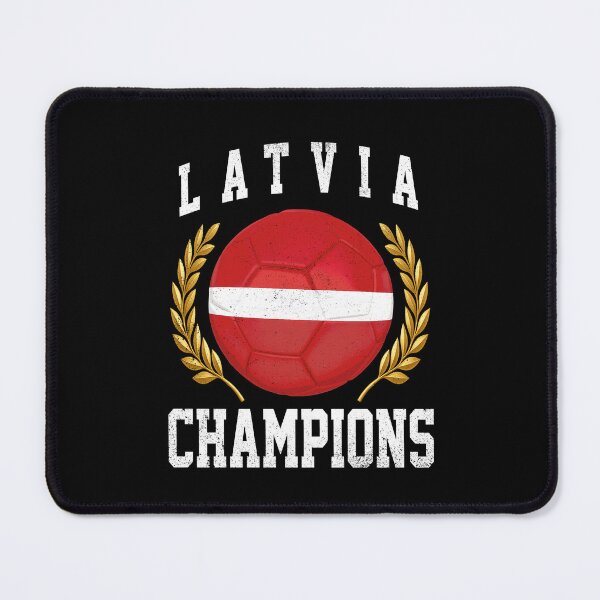 Item preview, SOCCER BALL FLAG CHAMPIONS - LATVIA - Fans and Teams for Men and Women T-shirt designed and sold by wallsandpatts.