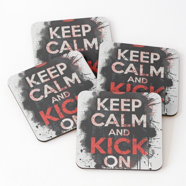 Item preview, Keep Calm and Kick On (Grunge Splatter) designed and sold by ConfuseLab Alt.