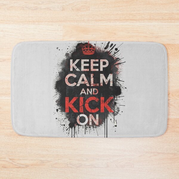Item preview, Keep Calm and Kick On (Grunge Splatter) designed and sold by ConfuseLab Alt.