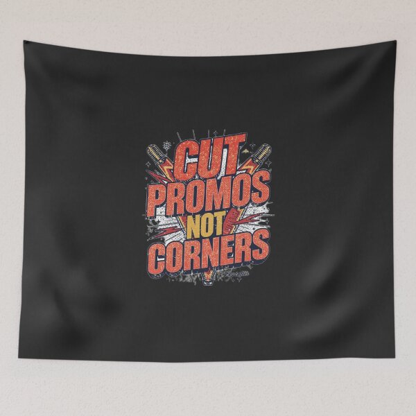 Item preview, Cut Promos Not Corners - Retro Wrestling designed and sold by ConfuseLab Shop.