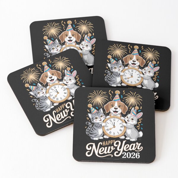 Item preview, 90's New Year 2026 New Year Party Celebration Animals Holiday NYE 2026 designed and sold by Moon-Ape.