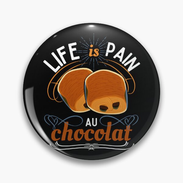 Item preview, Life Is Pain au Chocolat – Funny French Pastry Pun Design designed and sold by HyzoArt.