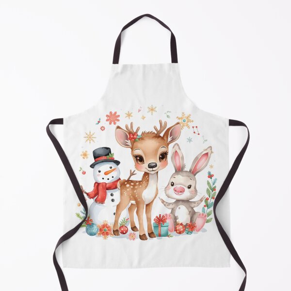 Item preview, A cheerful snowman with animals, including deer and rabbits, dressed for winter festivities, bringing joy and holiday spirit. designed and sold by PWDigitalArt.