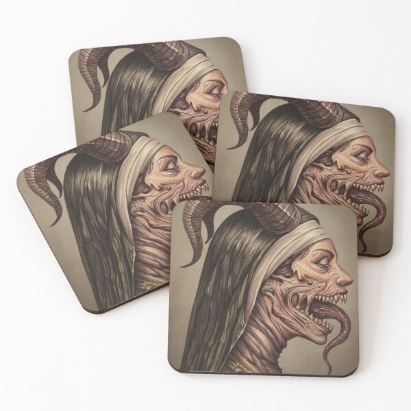Item preview, The Serpent Saint – Dark Renaissance Demon Portrait designed and sold by HeavenRoad.