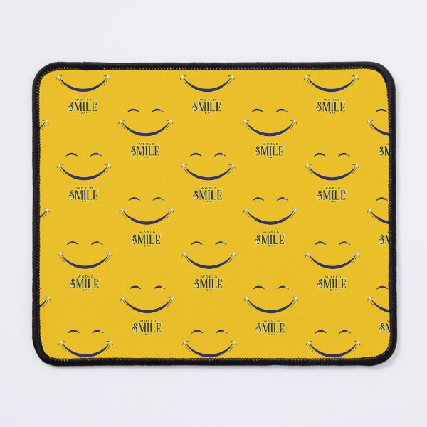 Item preview, World Smile Day Sparkling Smiley Positive Quote Yellow Art designed and sold by anandsiva2703.
