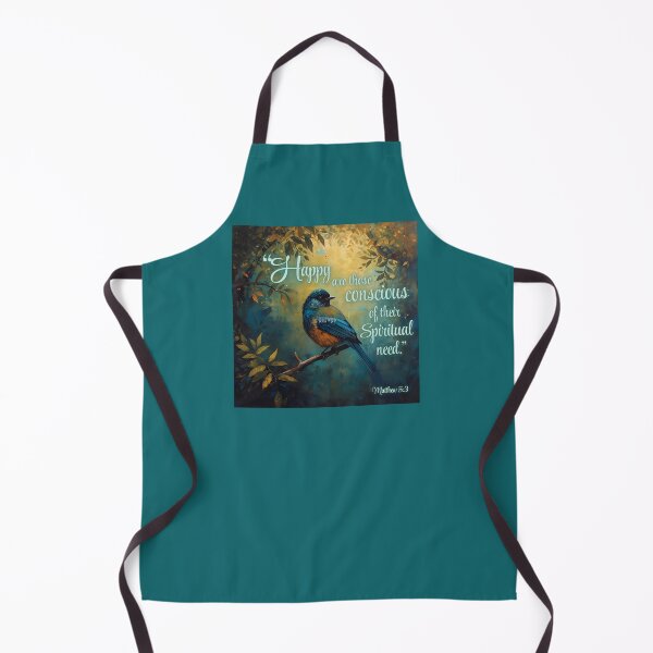 Item preview, JW 2026 Yeartext - Bird in Tree - Teal & Gold - Bible Quote - Inspirational designed and sold by Janna Perry Designs.