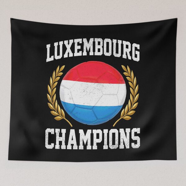 Item preview, SOCCER BALL FLAG CHAMPIONS - LUXEMBOURG - Fans and Teams for Men and Women T-shirt designed and sold by wallsandpatts.