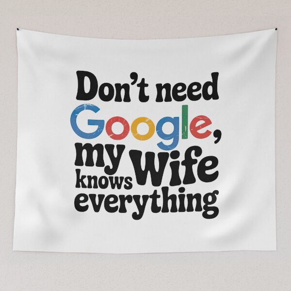 Item preview, I Don't need Google My Wife Knows Everything designed and sold by graphic-genie.
