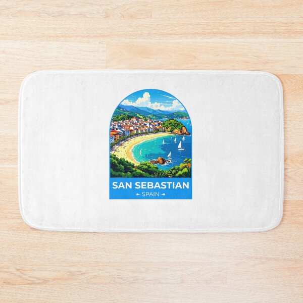 Item preview, San Sebastian Spain Sticker designed and sold by TulipaGraphics.